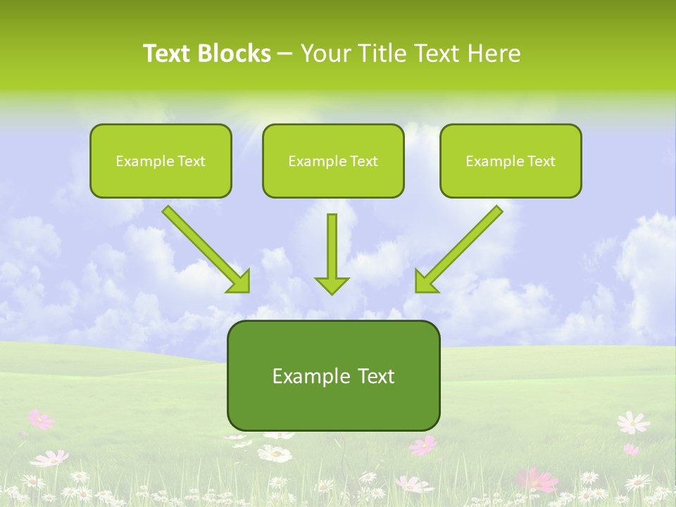 Blue Idyllic Clear PowerPoint Template