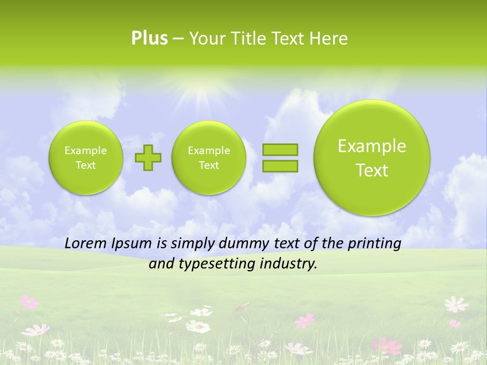 Blue Idyllic Clear PowerPoint Template