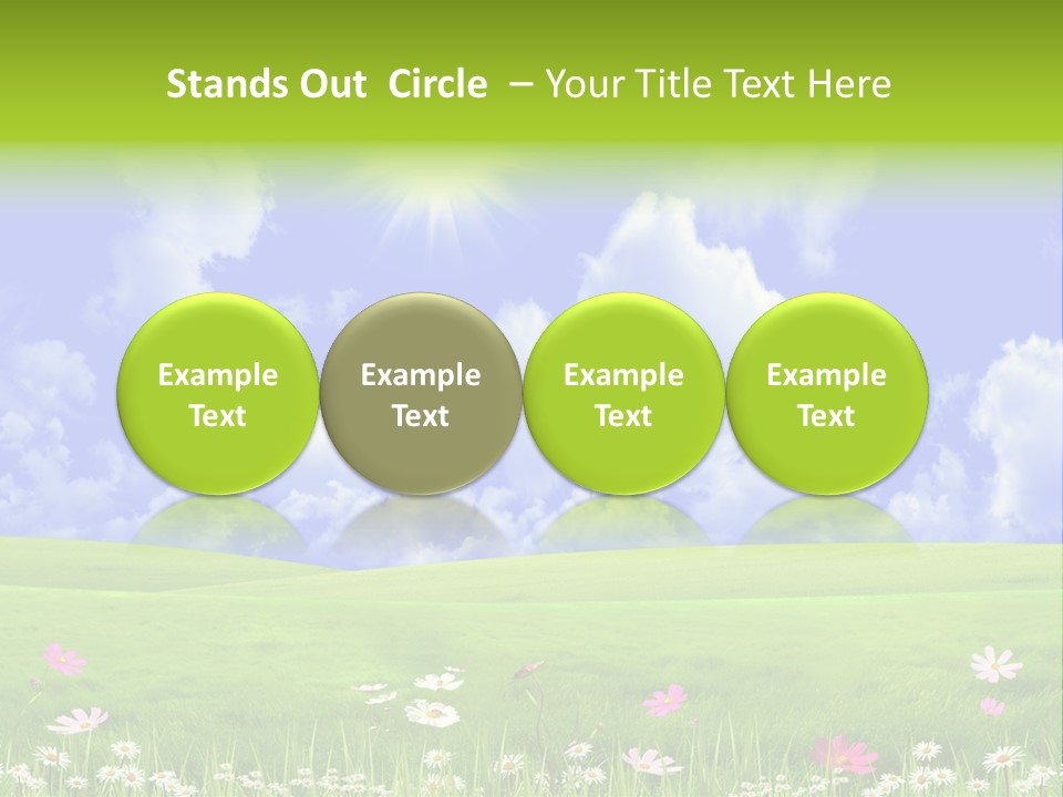 Blue Idyllic Clear PowerPoint Template