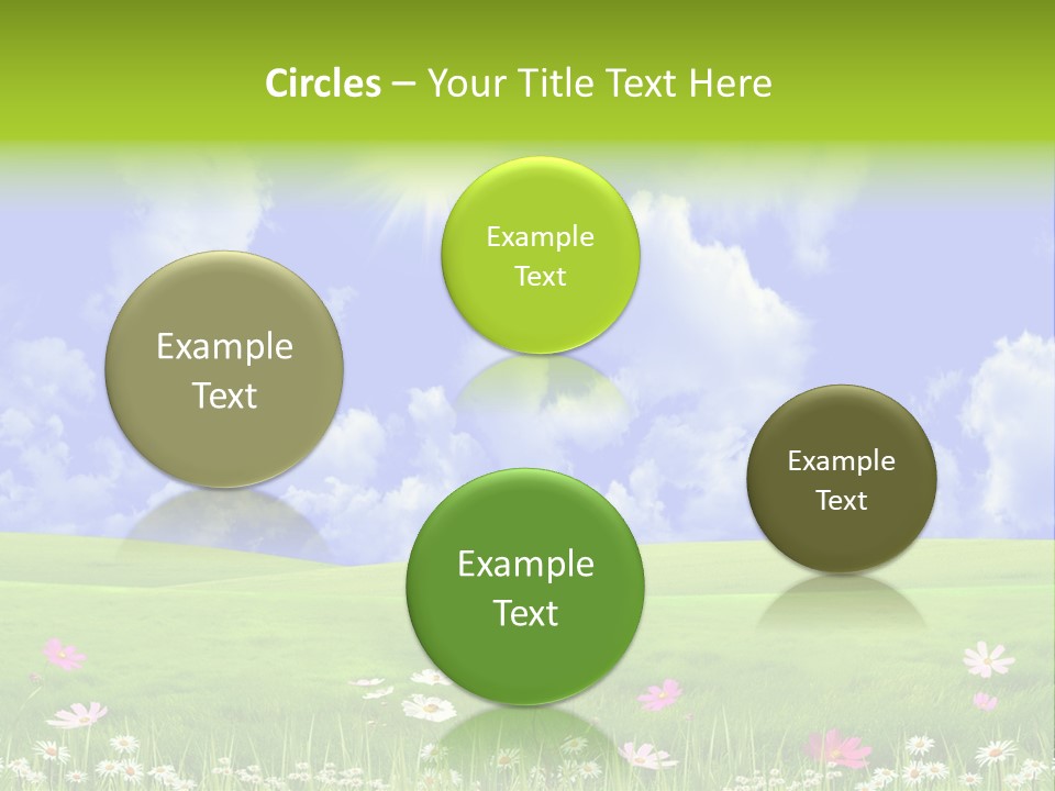 Blue Idyllic Clear PowerPoint Template