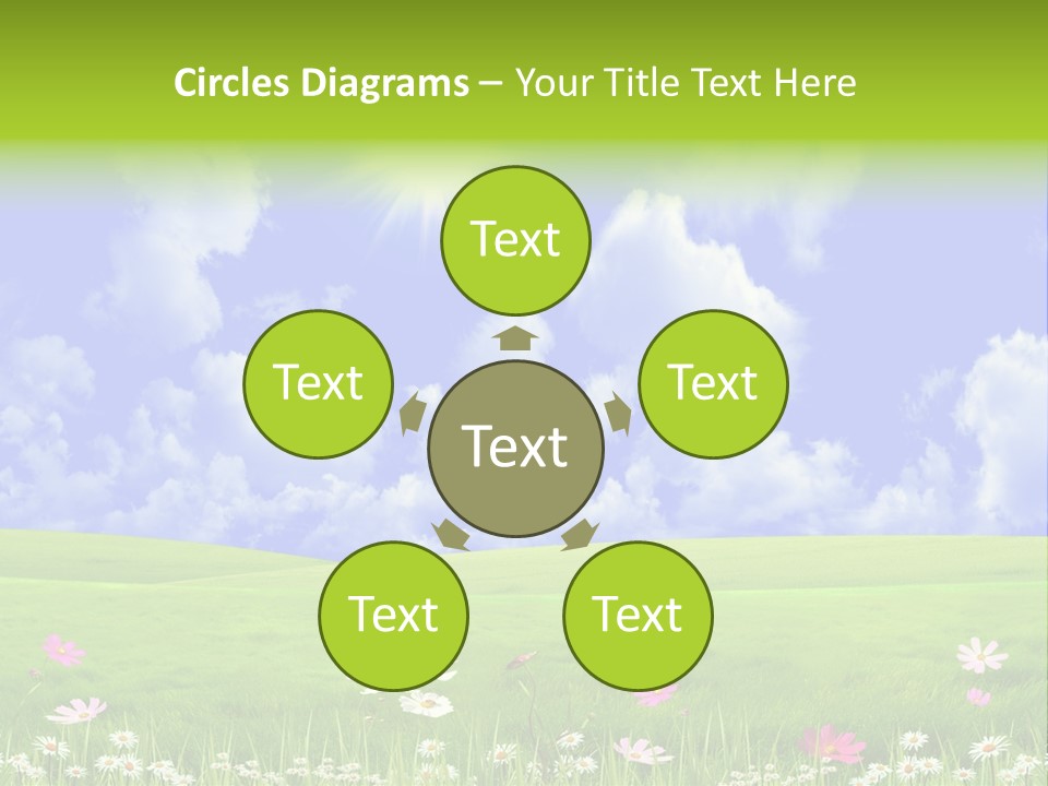 Blue Idyllic Clear PowerPoint Template