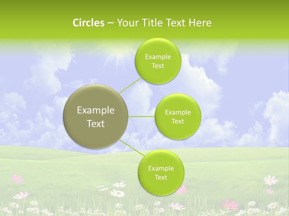 Blue Idyllic Clear PowerPoint Template