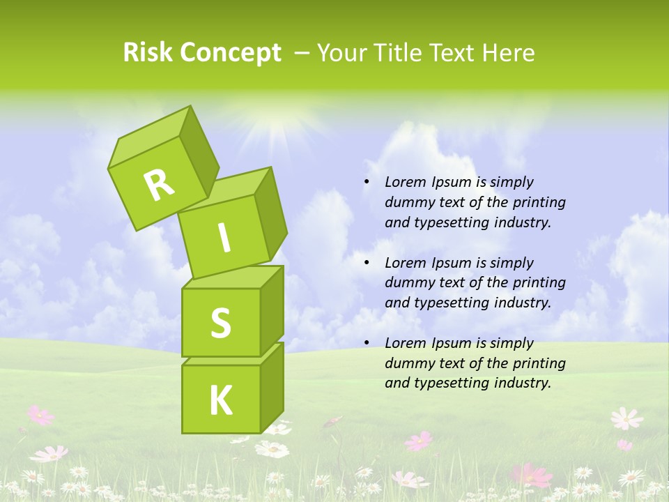 Blue Idyllic Clear PowerPoint Template