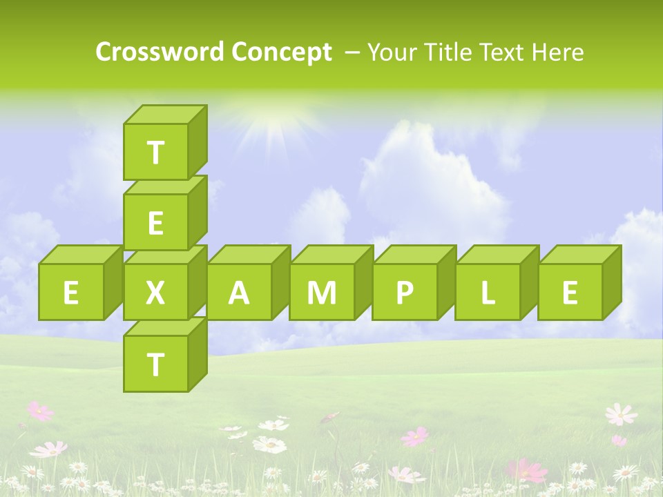 Blue Idyllic Clear PowerPoint Template