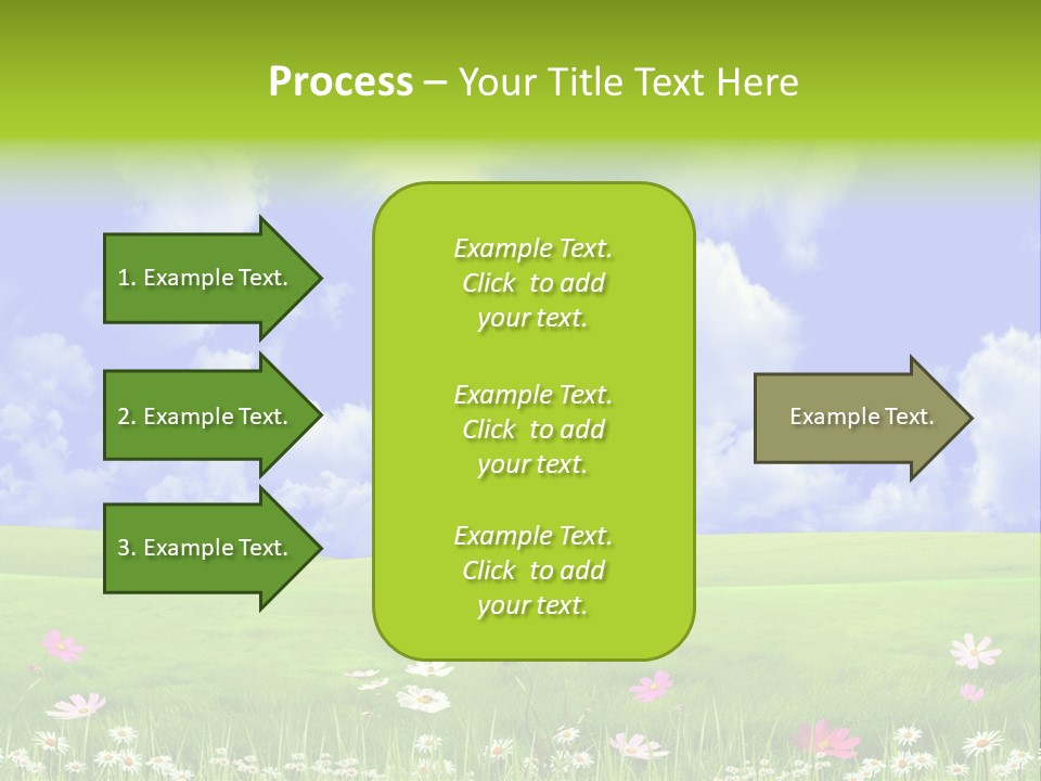 Blue Idyllic Clear PowerPoint Template