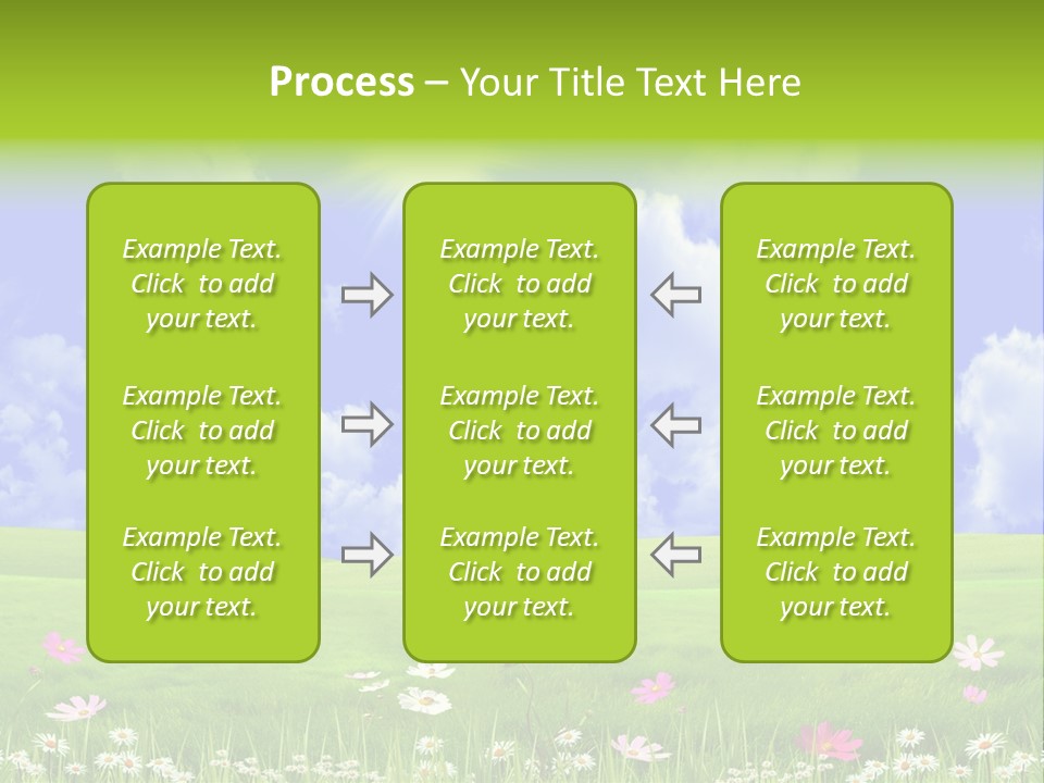 Blue Idyllic Clear PowerPoint Template