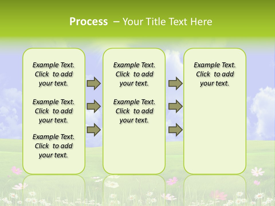 Blue Idyllic Clear PowerPoint Template