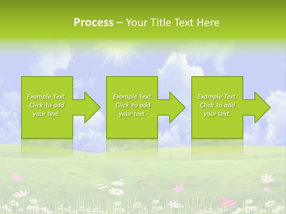 Blue Idyllic Clear PowerPoint Template
