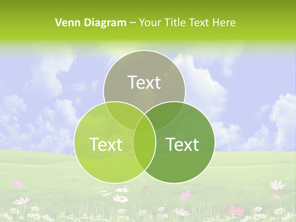 Blue Idyllic Clear PowerPoint Template