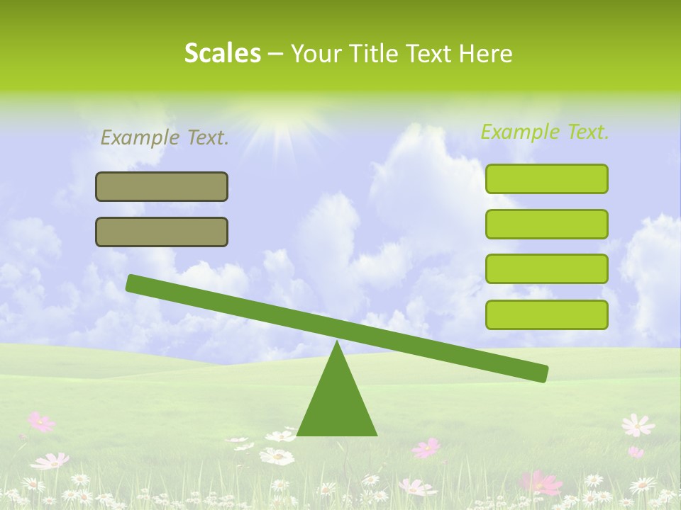 Blue Idyllic Clear PowerPoint Template