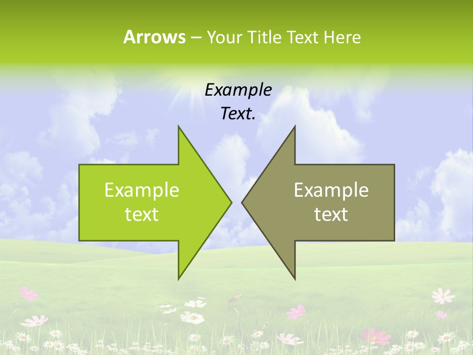Blue Idyllic Clear PowerPoint Template