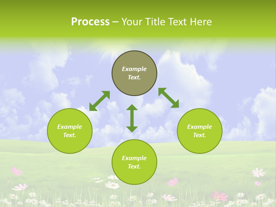 Blue Idyllic Clear PowerPoint Template