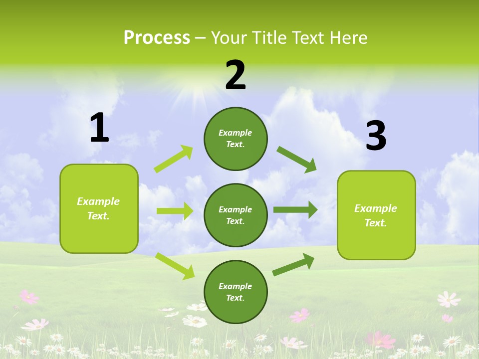 Blue Idyllic Clear PowerPoint Template