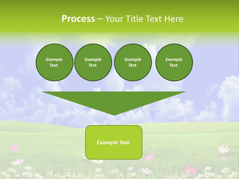 Blue Idyllic Clear PowerPoint Template