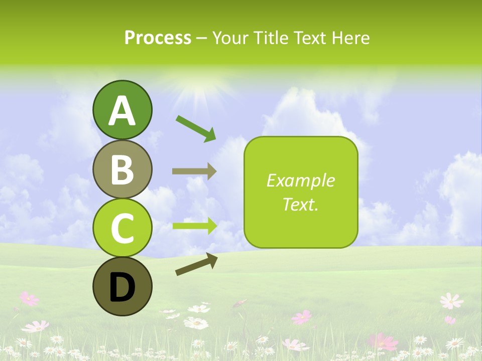 Blue Idyllic Clear PowerPoint Template