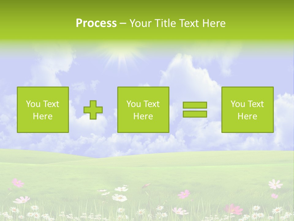 Blue Idyllic Clear PowerPoint Template