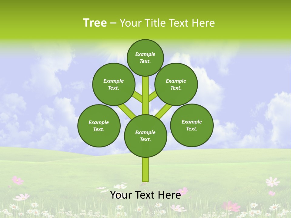 Blue Idyllic Clear PowerPoint Template