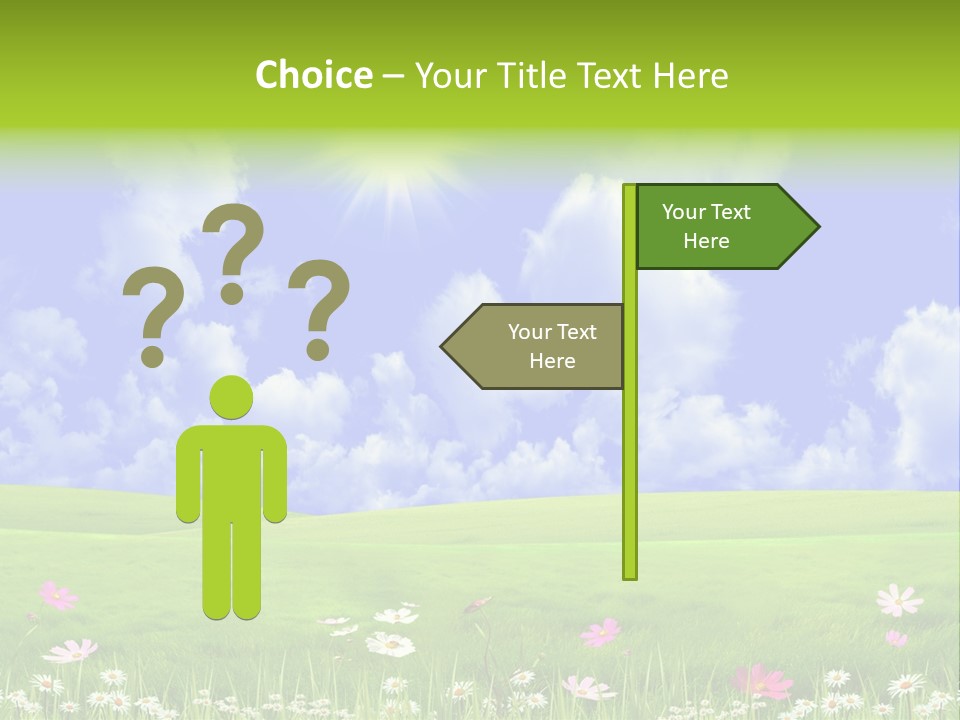 Blue Idyllic Clear PowerPoint Template