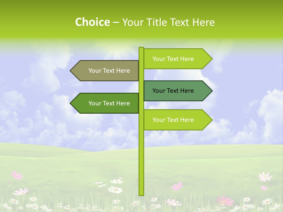 Blue Idyllic Clear PowerPoint Template