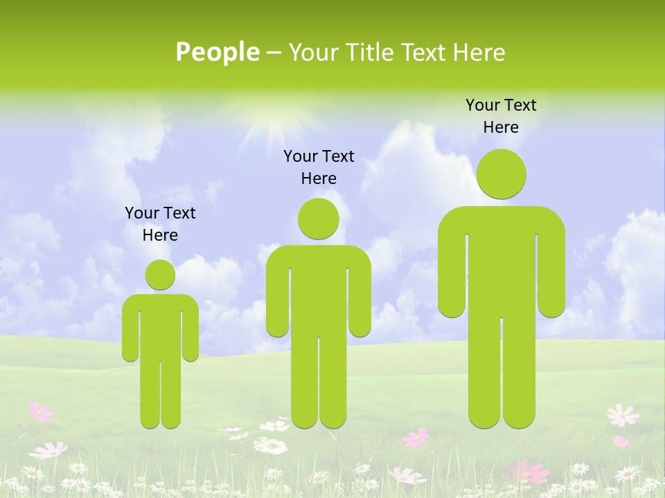 Blue Idyllic Clear PowerPoint Template