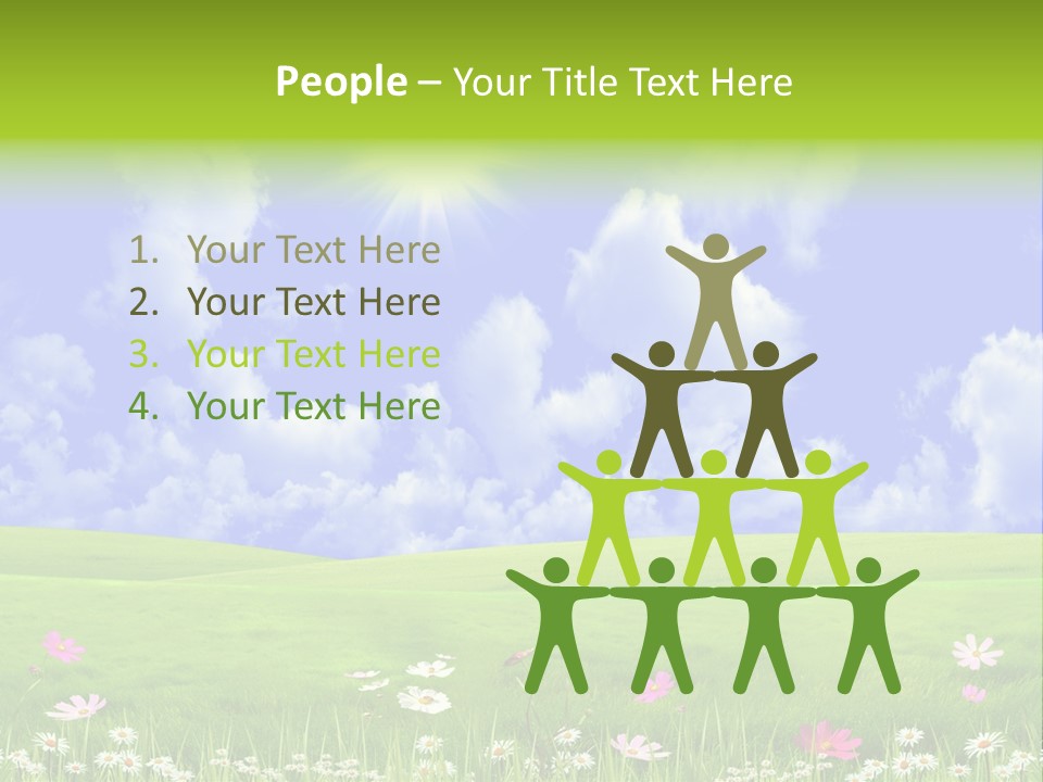 Blue Idyllic Clear PowerPoint Template