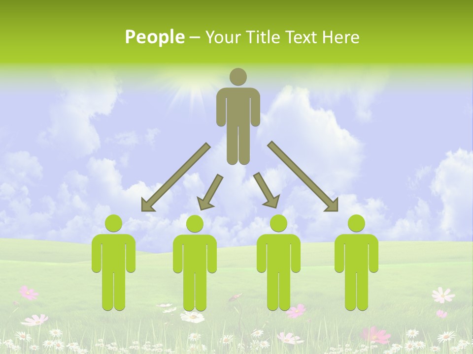 Blue Idyllic Clear PowerPoint Template