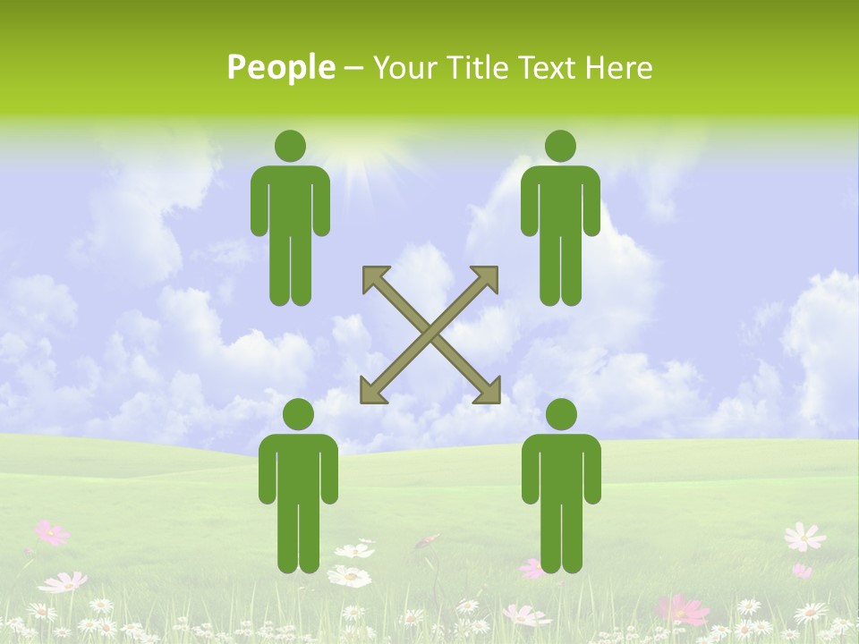 Blue Idyllic Clear PowerPoint Template