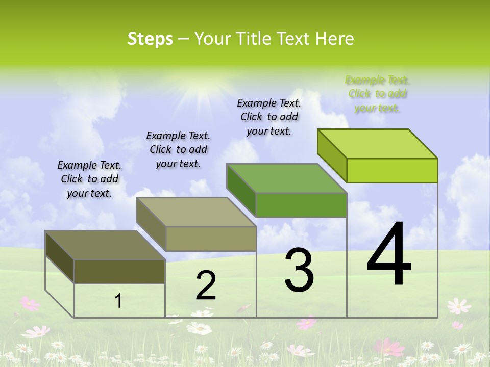 Blue Idyllic Clear PowerPoint Template