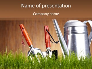 Nature Tool Plant PowerPoint Template