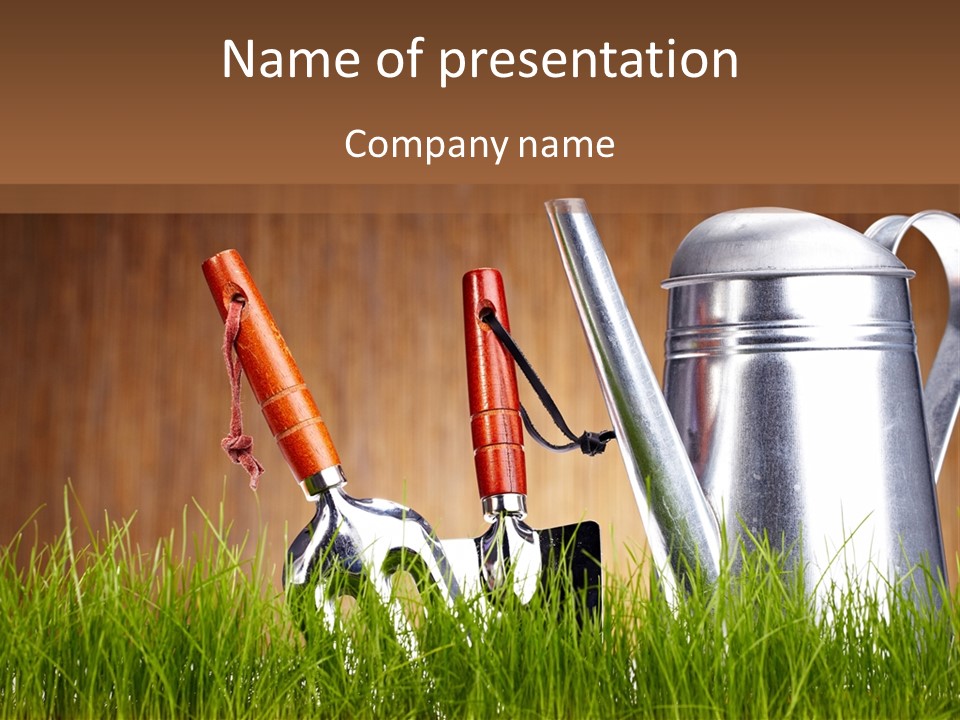 Nature Tool Plant PowerPoint Template