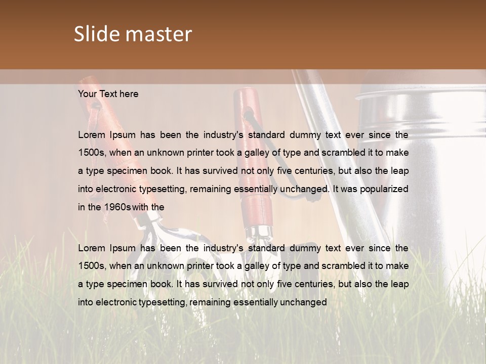 Nature Tool Plant PowerPoint Template