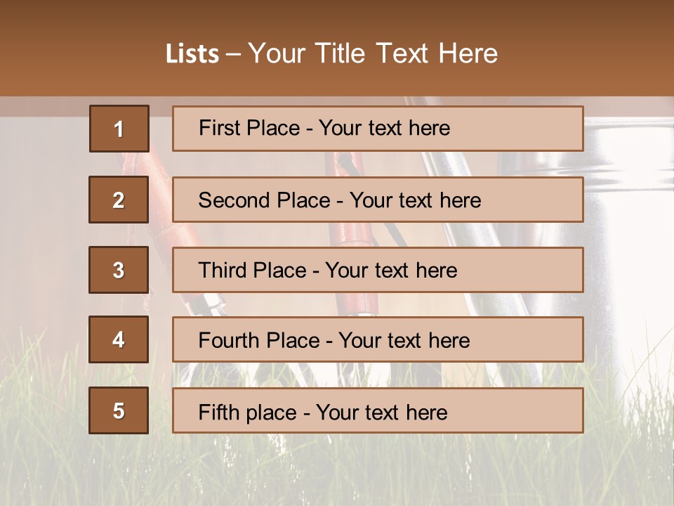 Nature Tool Plant PowerPoint Template