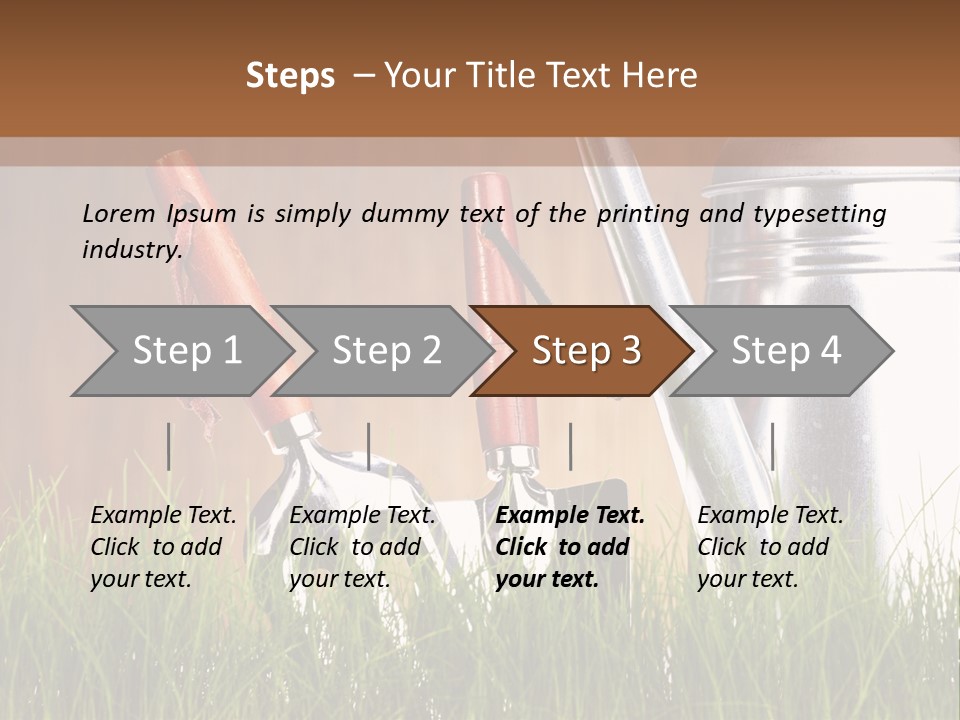 Nature Tool Plant PowerPoint Template