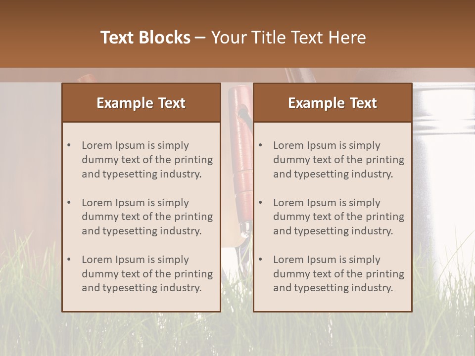 Nature Tool Plant PowerPoint Template