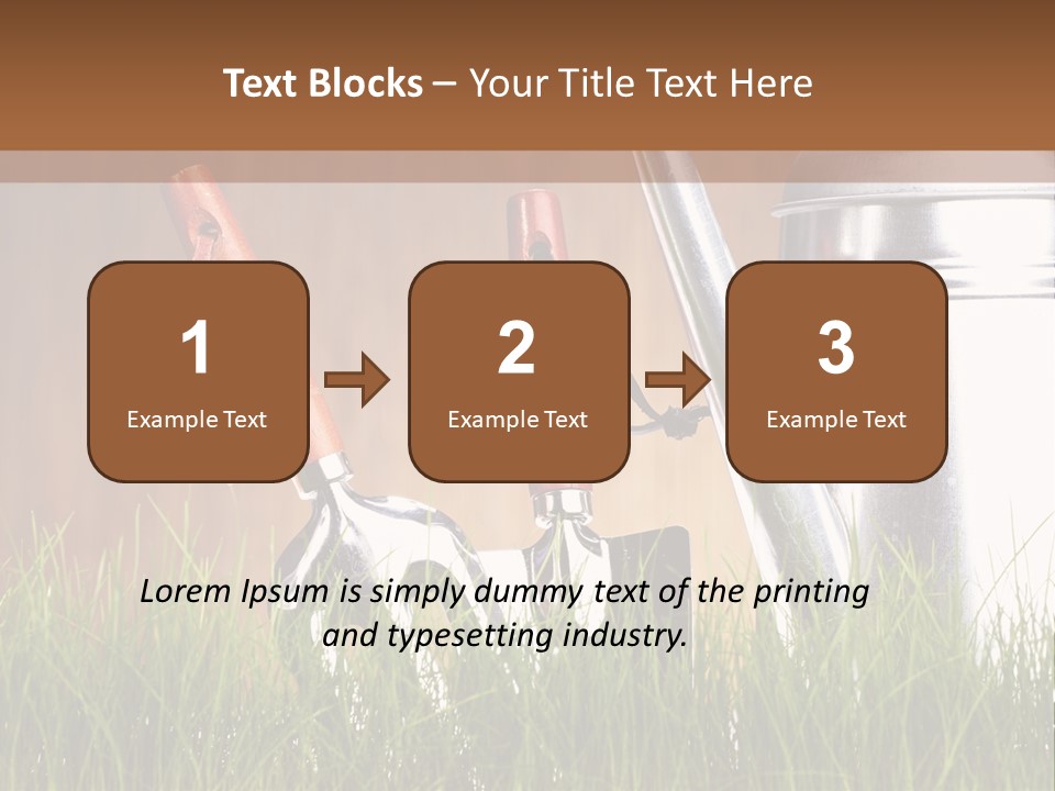 Nature Tool Plant PowerPoint Template
