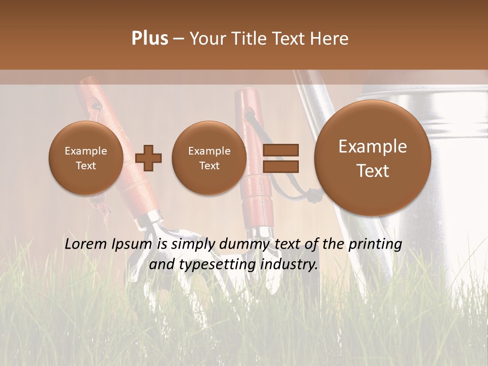Nature Tool Plant PowerPoint Template
