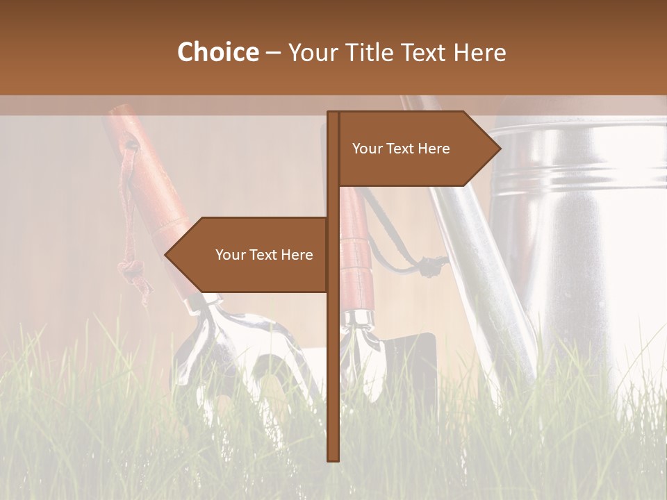 Nature Tool Plant PowerPoint Template