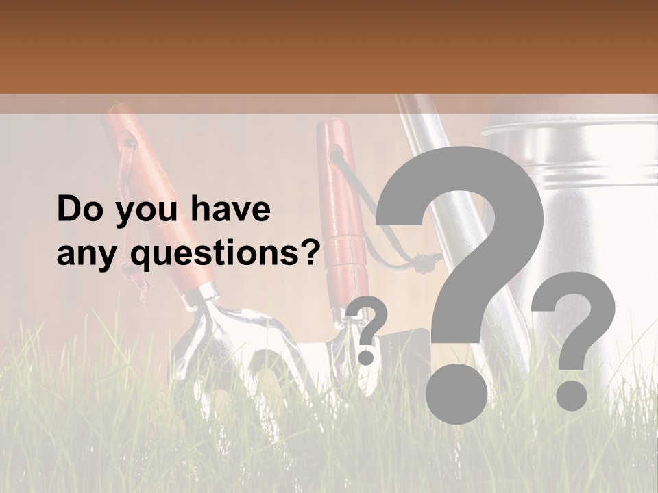 Nature Tool Plant PowerPoint Template