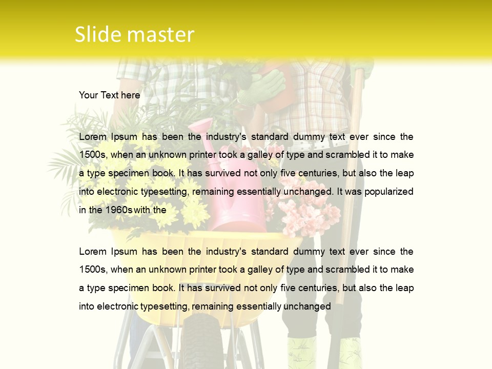 Summer Person Botanical PowerPoint Template