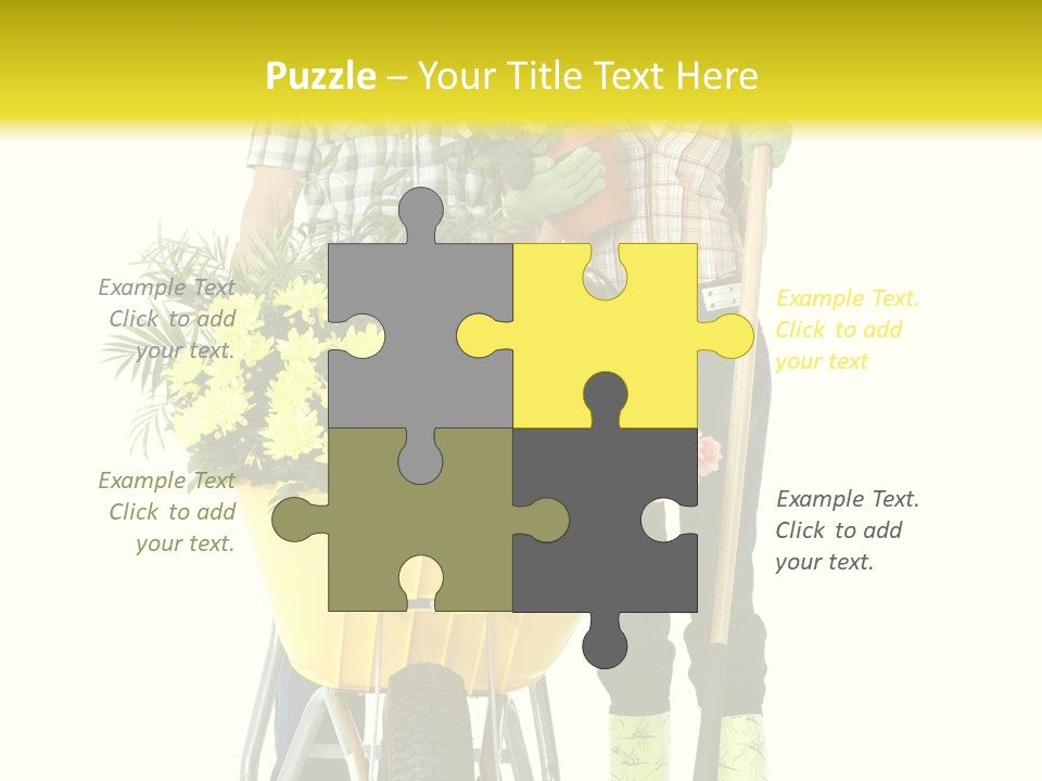 Summer Person Botanical PowerPoint Template