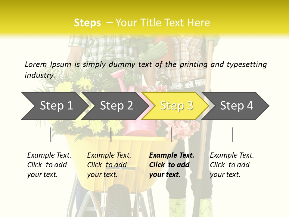 Summer Person Botanical PowerPoint Template