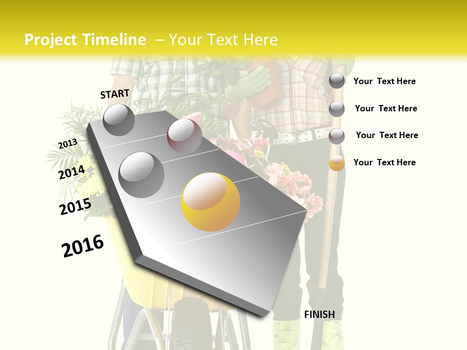 Summer Person Botanical PowerPoint Template