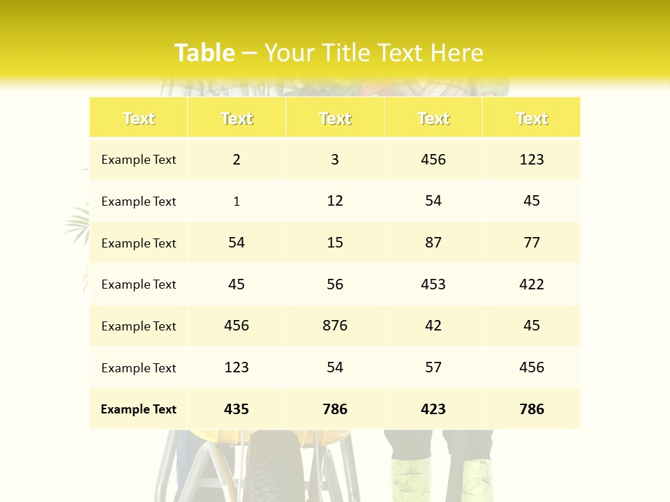 Summer Person Botanical PowerPoint Template