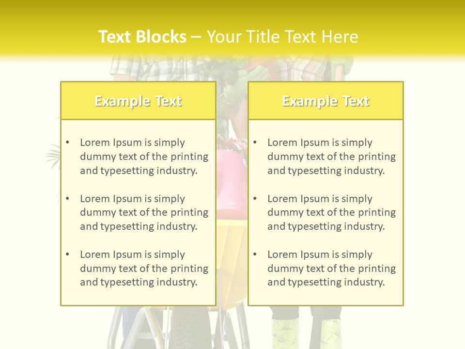 Summer Person Botanical PowerPoint Template