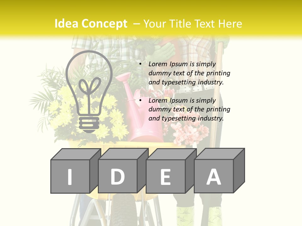 Summer Person Botanical PowerPoint Template