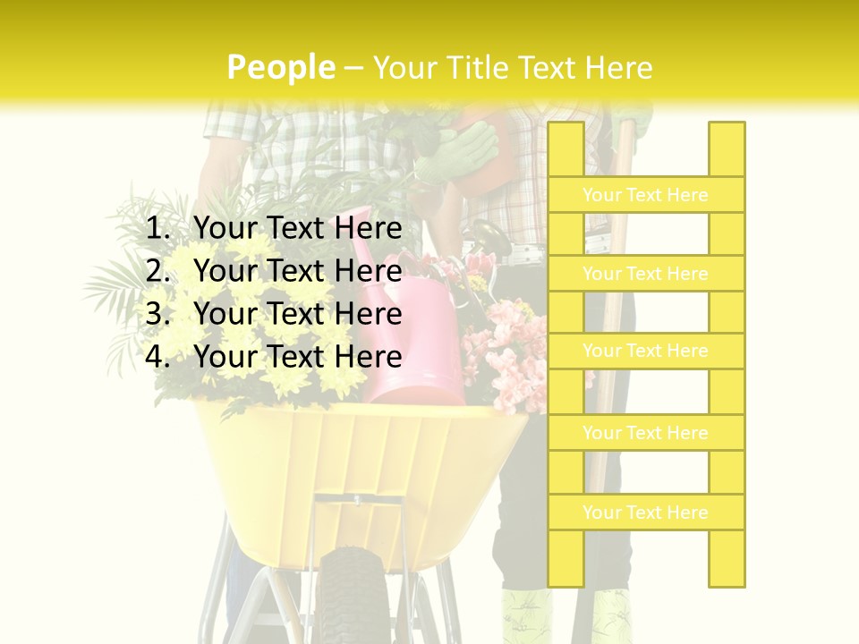 Summer Person Botanical PowerPoint Template