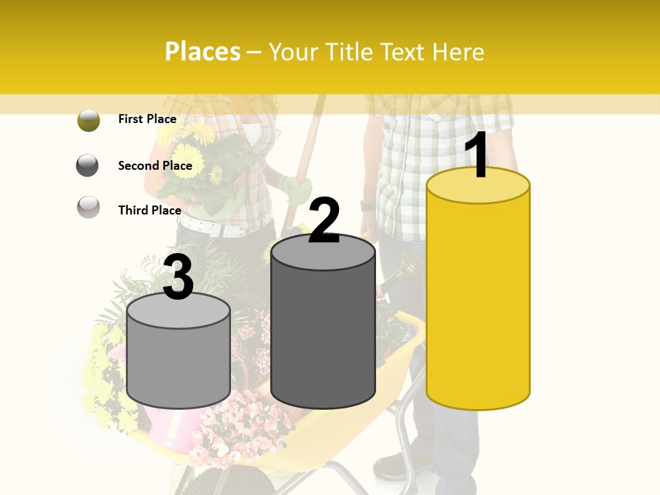 Beautiful Gardening Young PowerPoint Template