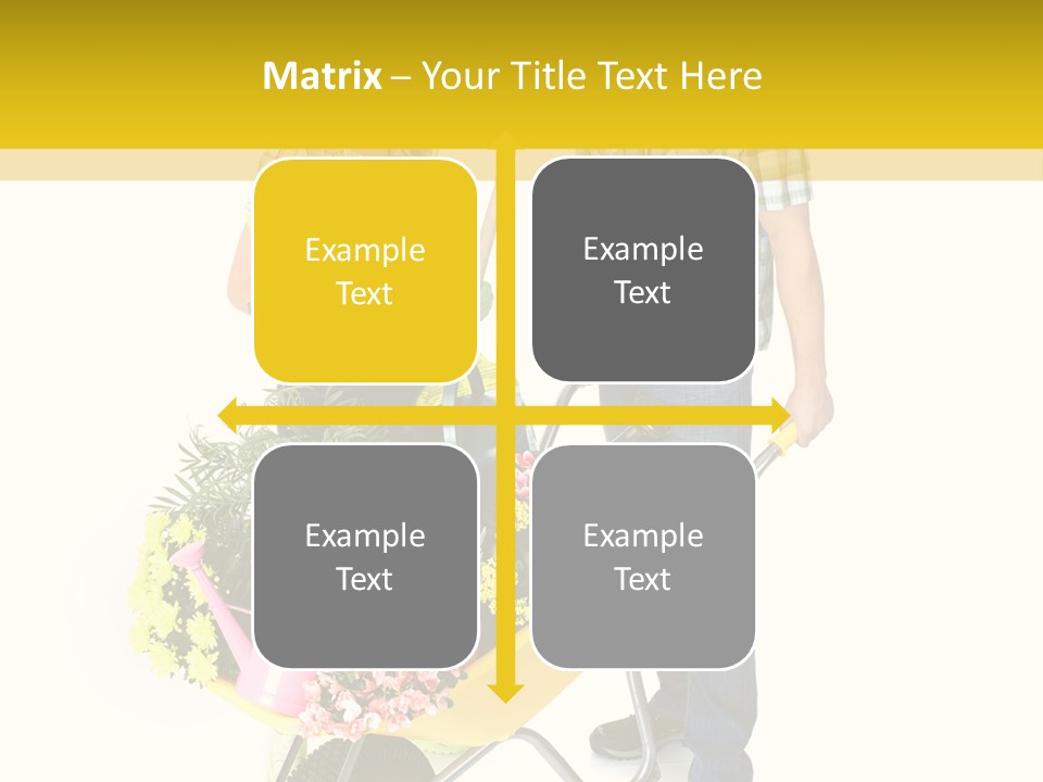 Beautiful Gardening Young PowerPoint Template