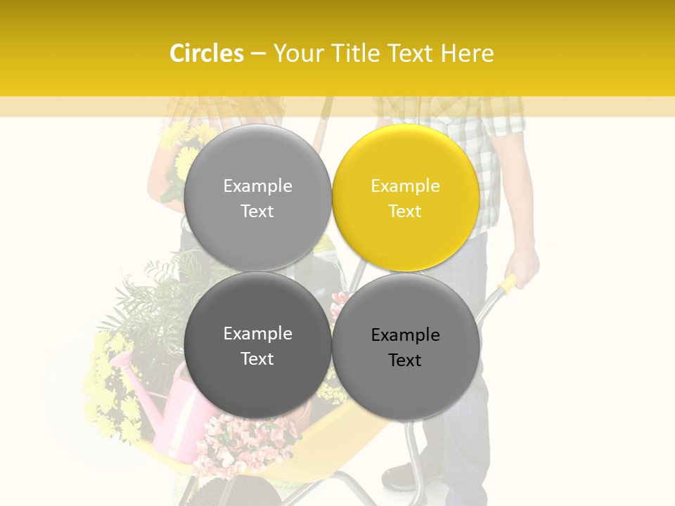 Beautiful Gardening Young PowerPoint Template