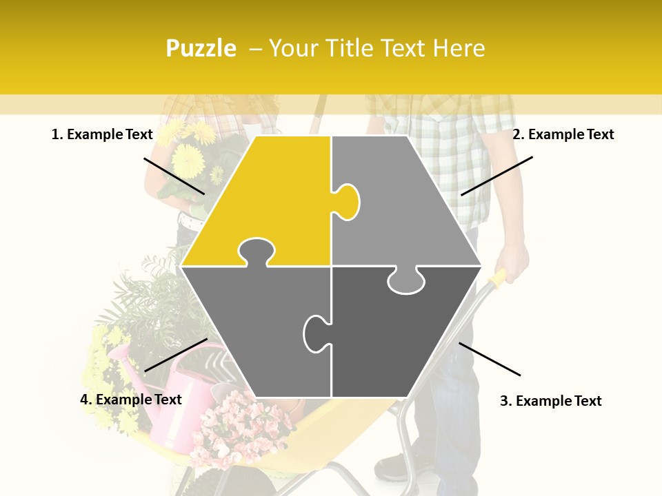 Beautiful Gardening Young PowerPoint Template